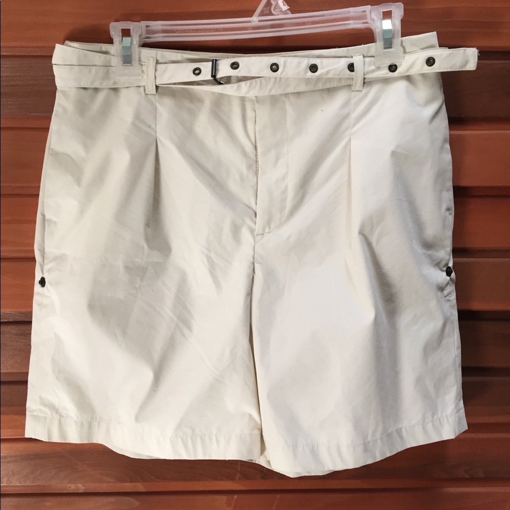 Club Monaco Shorts Size 8 Cotton White Golf Shorts